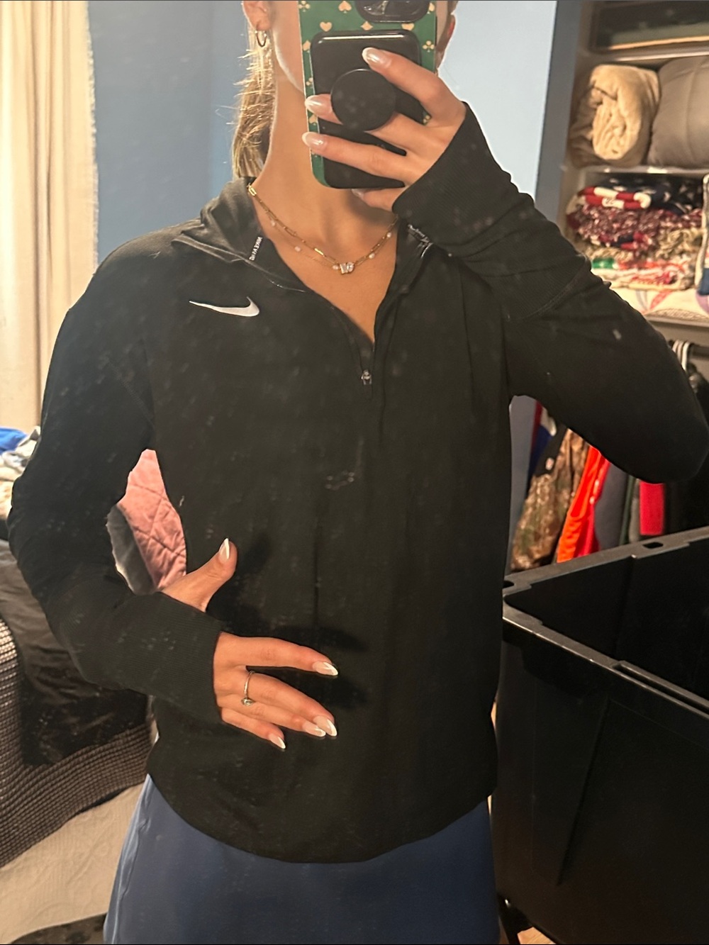 Nike Black Half-Zip Hoodie